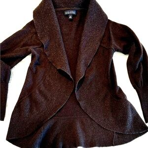 Banana Republic Dark Brown Italian Merino Cardigan